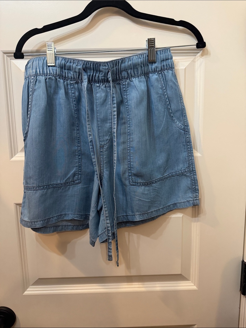 Light Blue Drawstring Women's Shorts Sanctuary